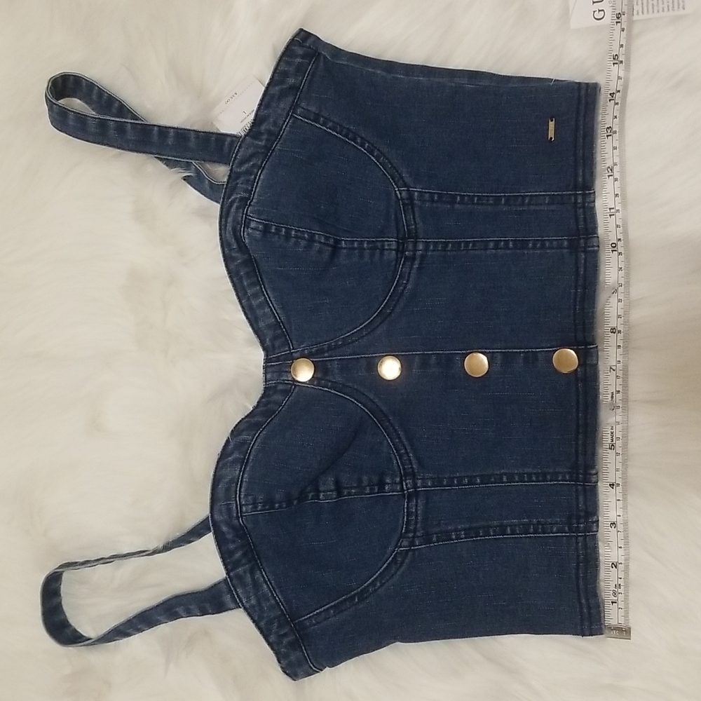 Nwt Guess denim bustier - Picture 8 of 9